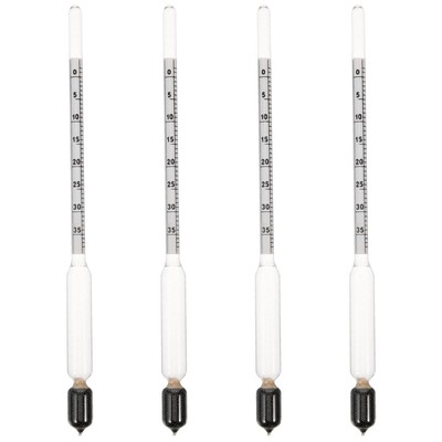 4pcs Glas Erdöl Hydrometer Schlamm Hydrometer Mehrzweck-Messgradwerkzeug