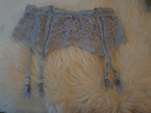 grey suspender belt