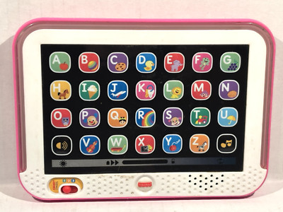 Fisher-Price Laugh & Learn Smart Stages Tablet Pink 100 Songs Sounds Tunes Works