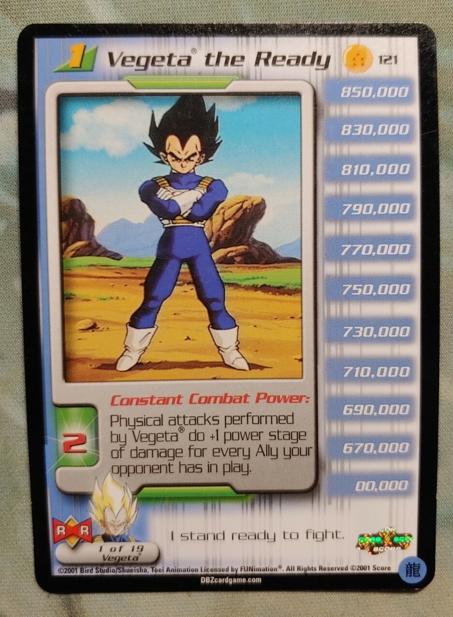 Vegeta The Ready 121 Rare Androids Saga Lv 1 DBZ CCG DragonBall