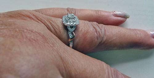 ๐9ct White Gold 0.50ct G-H Colour I1-I3 Clarity Diamond Ringย ~ UK N/US 6 1/2๐ - Picture 10 of 11