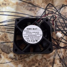 NMB 2406GL-04W-B39 6015 DC12V 0.18A 6CM 3-Pin Inverter Cooling Fan