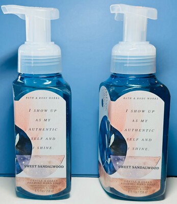 *NEW* SWEET SANDALWOOD  ~ 2PK ~ GENTLE FOAMING SOAP ~ Bath & Body Works
