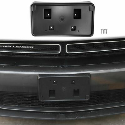 Front Bumper License Plate Holder Mounting Bracket For Dodge Challenger 2010+ABS