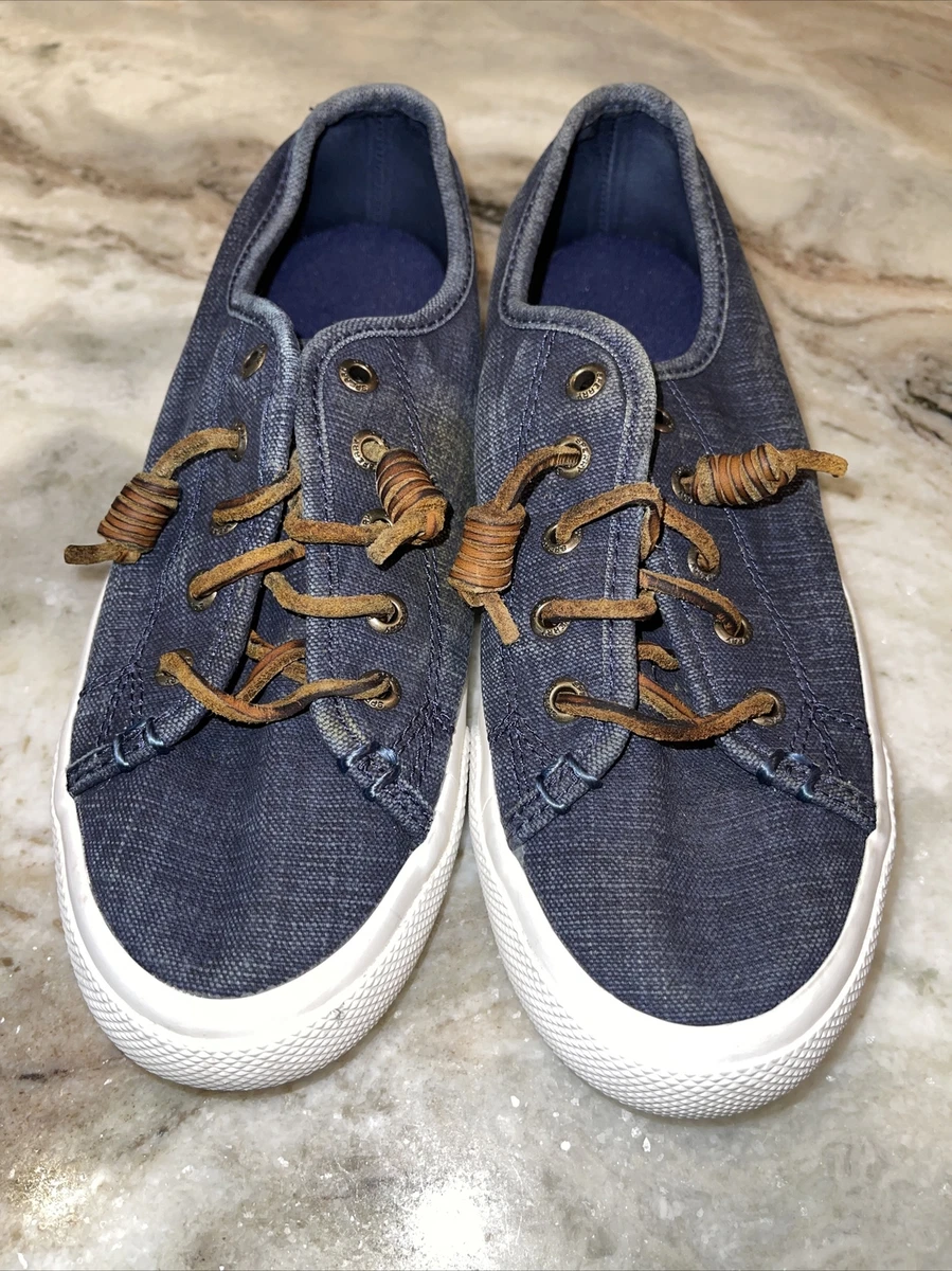 Sperry seacoast canvas sneaker navy deals