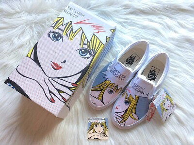 Stop!! Hibari-kun! VANS Slip-on 6 Shoes Sticker Skateboards Anime