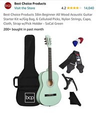 38” Socal Green Beginner Guitar