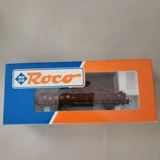 Rf17/2] H0--Roco - 46031 ..DB Stake car with conveyor belt rubber loaded OVP NEW