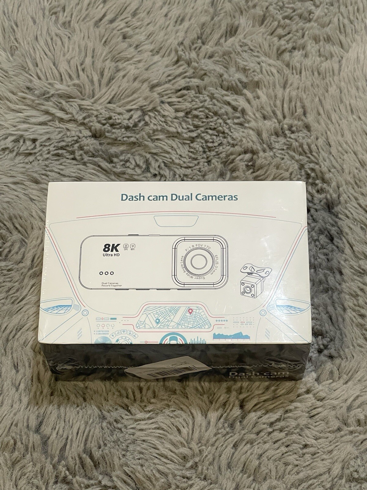 Dual Camera Dash Cam with Front and Rear Recording-image