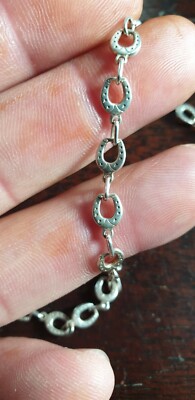Chaîne Et Bracelet En Argent Massif Forme Fer à Cheval – Porte-bonheur – Occasion