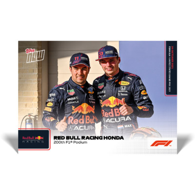 Topps Now Formula 1 2021 - Card 65 - Red Bull Racing - 200th F1 Podium