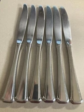 Oneida  Aberdeen / Maestro / St Leger by Stainless  6 Dinner Knives 9 1/8" 