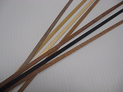 Solid Veneer Inlay Banding, Various Widths & Mat'ls, VENEER WOODWORKING REQUIRED