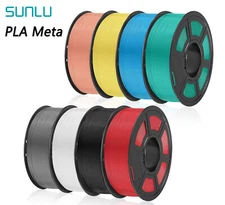 SUNLU 10*1KG PLA Meta 3D Printer Filament 1.75mm Toughness Highly Fluid Neat