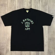 BAPE × Transformers College Logo milo ABC camo T-shirt A Bathing Ape Size 2XL