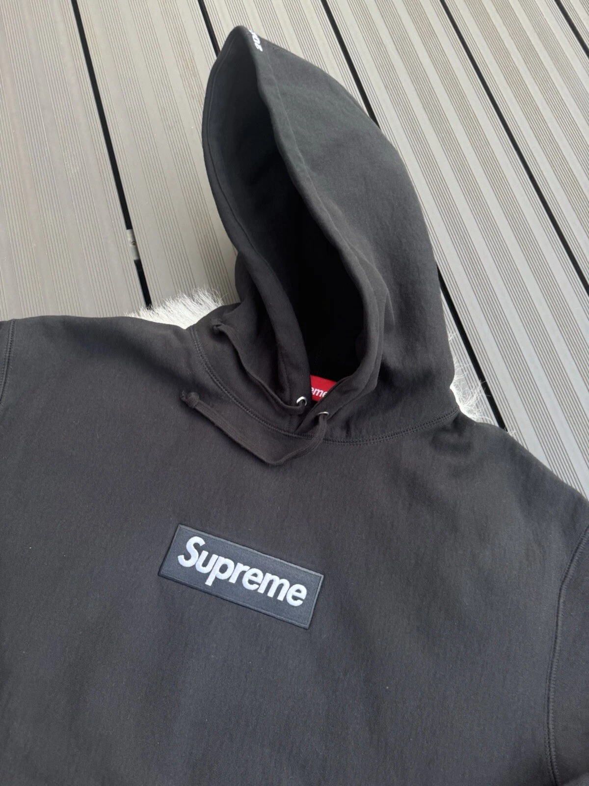 Felpa con cappuccio Supreme Box Logo 2024 NLack Taglia Large L Cappuccio Bogo