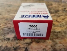 BREEZE ALL STAINLESS STEEL #06  HOSE CLAMPS ( 1 BOX 10 CLAMPS ) USA MADE