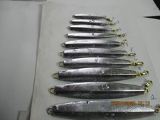 RAW "SMOOTH" Diamond Jigs 1oz to 30 oz  NO hook 5-pack
