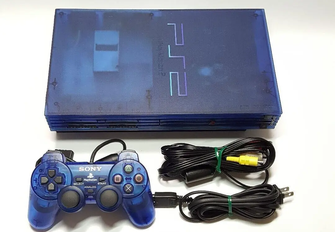 Sony PS2 SCPH-37000 PlayStation 2 Ocean Blue Body Confirmed Operation  Excellent