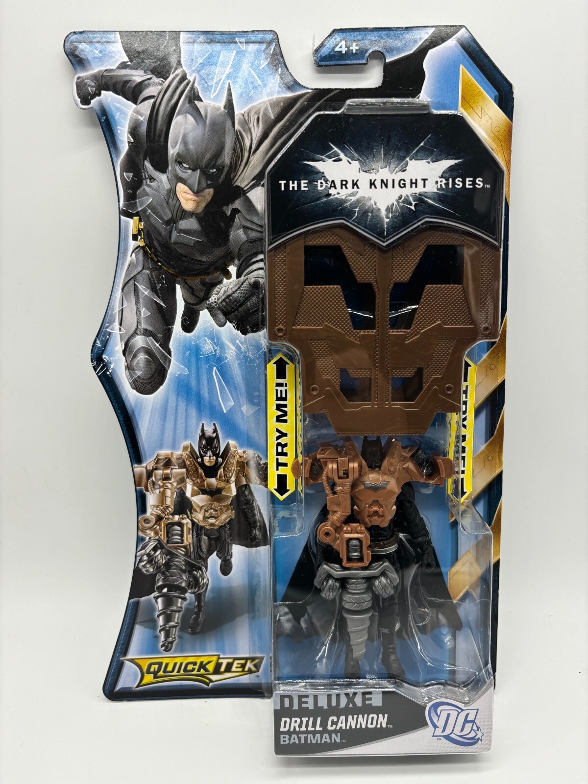 Batman Dark Knight Rises Deluxe Drill Cannon Batman Figure, QuickTek 2012 Mattel