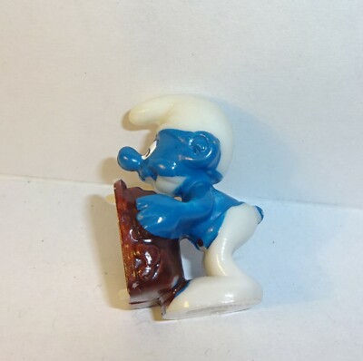 CHOCOLATE SMURF Variant Unpainted Lower Jaw OLYMPICS SMURFS ORIGINAL