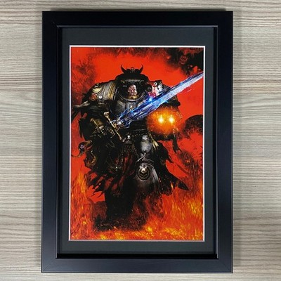 Castellan Crowe Gerahmt Kunst Grau Ritter Raum Meer- Clint Langley Warhammer 40K