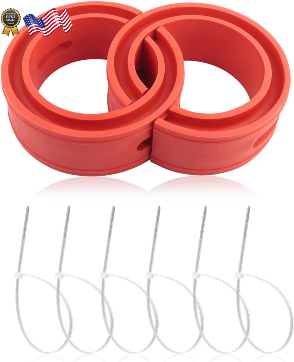 Car Buffer Performance Booster Kit 2pc Red Car Shock Absorber Buffer ...