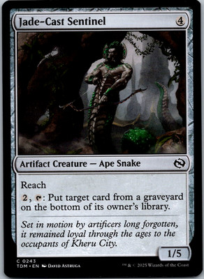 Jade-Cast Sentinel Tarkir: Dragonstorm NM Normal