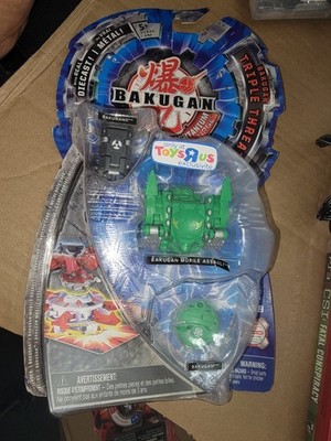 New 2011 Bakugan Mechtanium Surge Triple Threat Pack  Ventus ~ Toys R Us