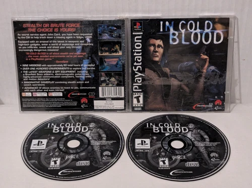 In Cold Blood (Sony PlayStation 1, 2001) PS1 Complete CIB w/ Reg Card