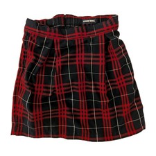 Lands' End School Uniform Girls Plaid Box Pleat Skirt Navy, Size 10