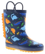 Dinosaur Hunters Bambini Stivali di Gomma Dh Rocky Navy Taglia UK