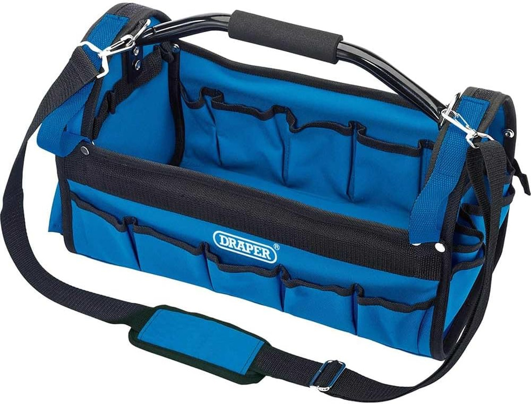 Borsa Porta Attrezzi Resistente, Organizer per Attrezzi, Kit Di Strumenti Aperti