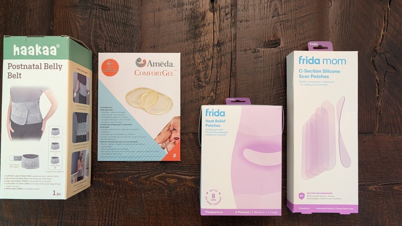 LOT NIB Postpartum Items: Frida Patches Ameda ComfortGel Haakaa Belly Belt