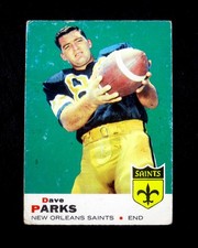 1969 TOPPS SET BREAK Dave Parks #127 New Orleans Saints LOW GRADE