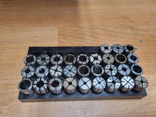 LOT OF DA100 COLLET TOOL HOLDER LOT 1/8 35/64 "