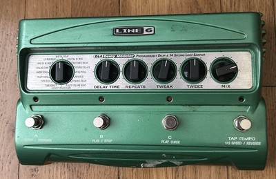 Line 6 DL4~Delay Modeler~Looper Guitar Effects Pedal~Green~Untested