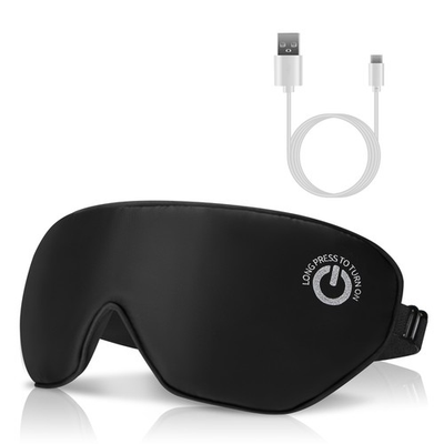 #ad Rechargeable Silk Heated Eye Mask – Washable Portable Heat Compress for Dry Eye $26.99