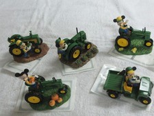 Disney , Mickey's Farm Living with John Deere, Hamilton Collection , Lot of 5