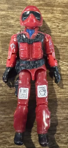Vintage 1980's 3.75 Gi joe Action Figure Cobra Rattler Wild Weasel 1984 3 3/4