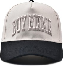 Boy Mama Hat- 3D Embroidered Mom Hat Adjustable Cotton Baseball Caps Black