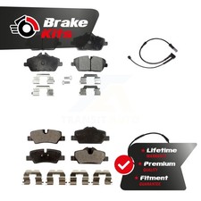 Front Rear Ceramic Brake Pad Wear Sensor Kit ...