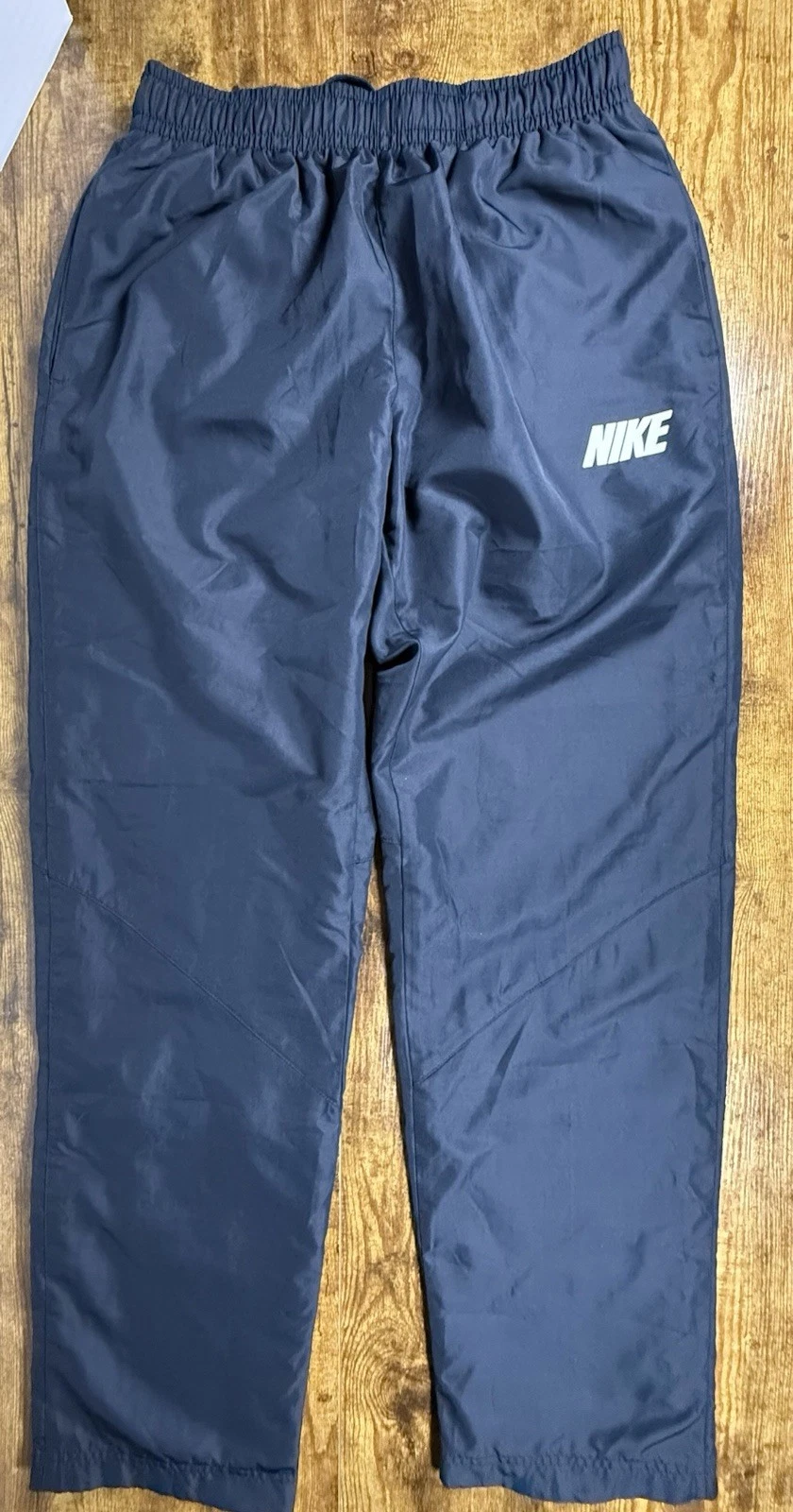 Vintage Nike Track Pants Mens Size Small Blue Tag Lined Y2K Navy Blue Warm Up