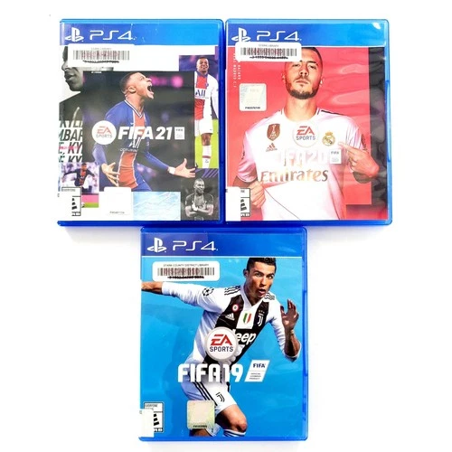 FIFA 19, 20, 21 Sony PlayStation 4 Lot Of 3 Fifa Games Library Copy Tested Works