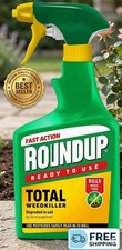 Roundup Fast Action Weedkiller Ready To Use Spray 1L +20% Extra Garden Weed Kill 7.27 per litre