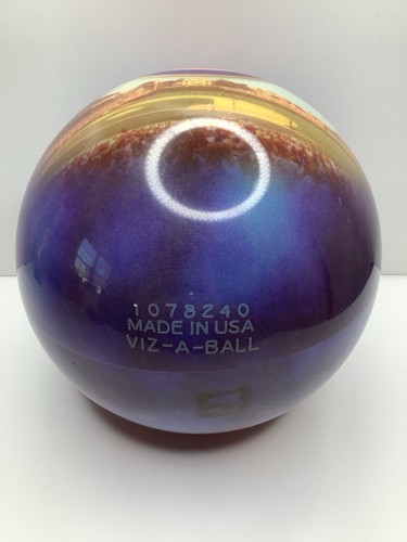 New Chicago Cubs MLB Wrigley Field 10 Pound Bowling Ball Brunswick Viz-A-Ball - Afbeelding 3 van 9