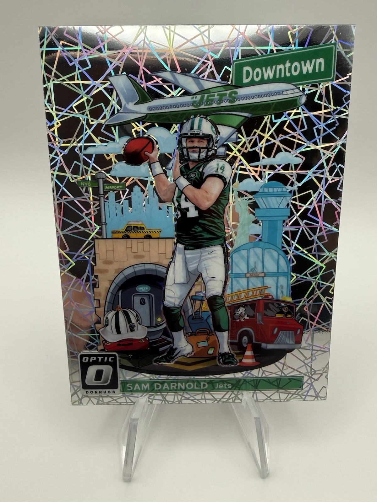 2018 Panini Donruss Optic Downtown Prizm  Sam Darnold Jets DT-11