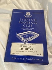 Everton v Liverpool Programme FA Cup 11 March 1967 66/67 Season