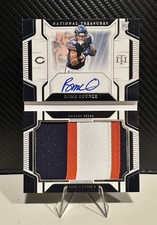 2024 National Treasures Rome Odunze Prime Jumbo Parche Auto Folleto/99 🔥 Osos