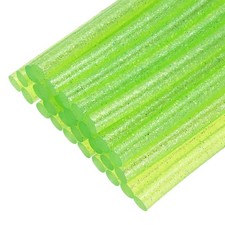 Mini Hot Glue Sticks for Glue Gun 4-inch x 0.28-inch Glitter Clear Green 30Pcs 0.34 per stick